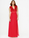 Teatro Tall Corsage Shoulder Detail Maxi Dress