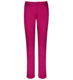 COTTON SATEEN STRAIGHT-CUT TROUSERS