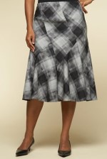 Shadow Check Skirt
